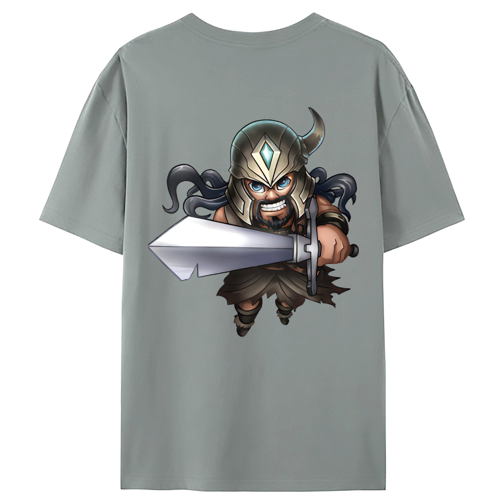 （画像用） リーグ・オブ・レジェンド League of Legends LOL 綿100％ メンズ半袖Tシャツ（バックプリント） 通気性